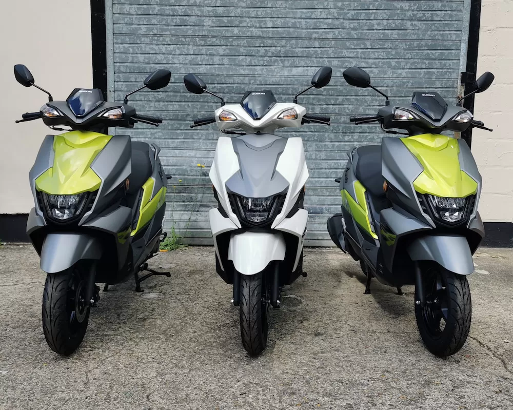 The Suzuki Avenis 125 scooter is in stock now at Laguna Motorcycles in Maidstone
