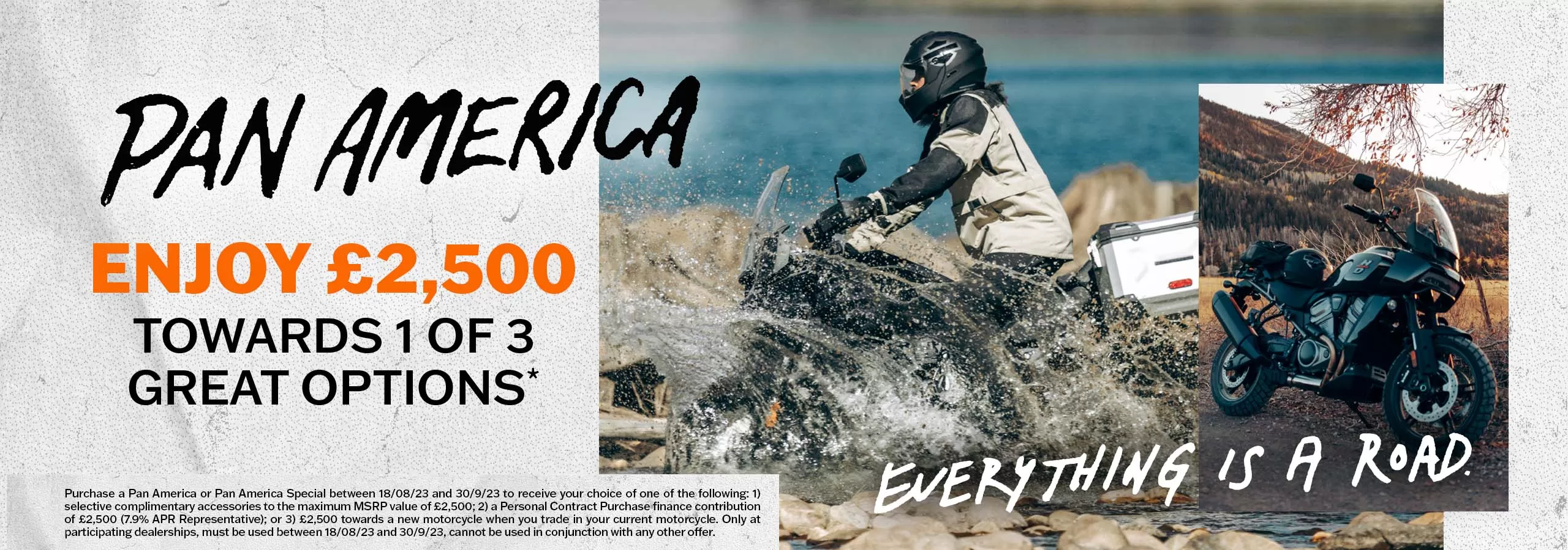 Maidstone Harley-Davidson Pan America - Enjoy £2,500 towards 1 of 3 great options. T&Cs apply.