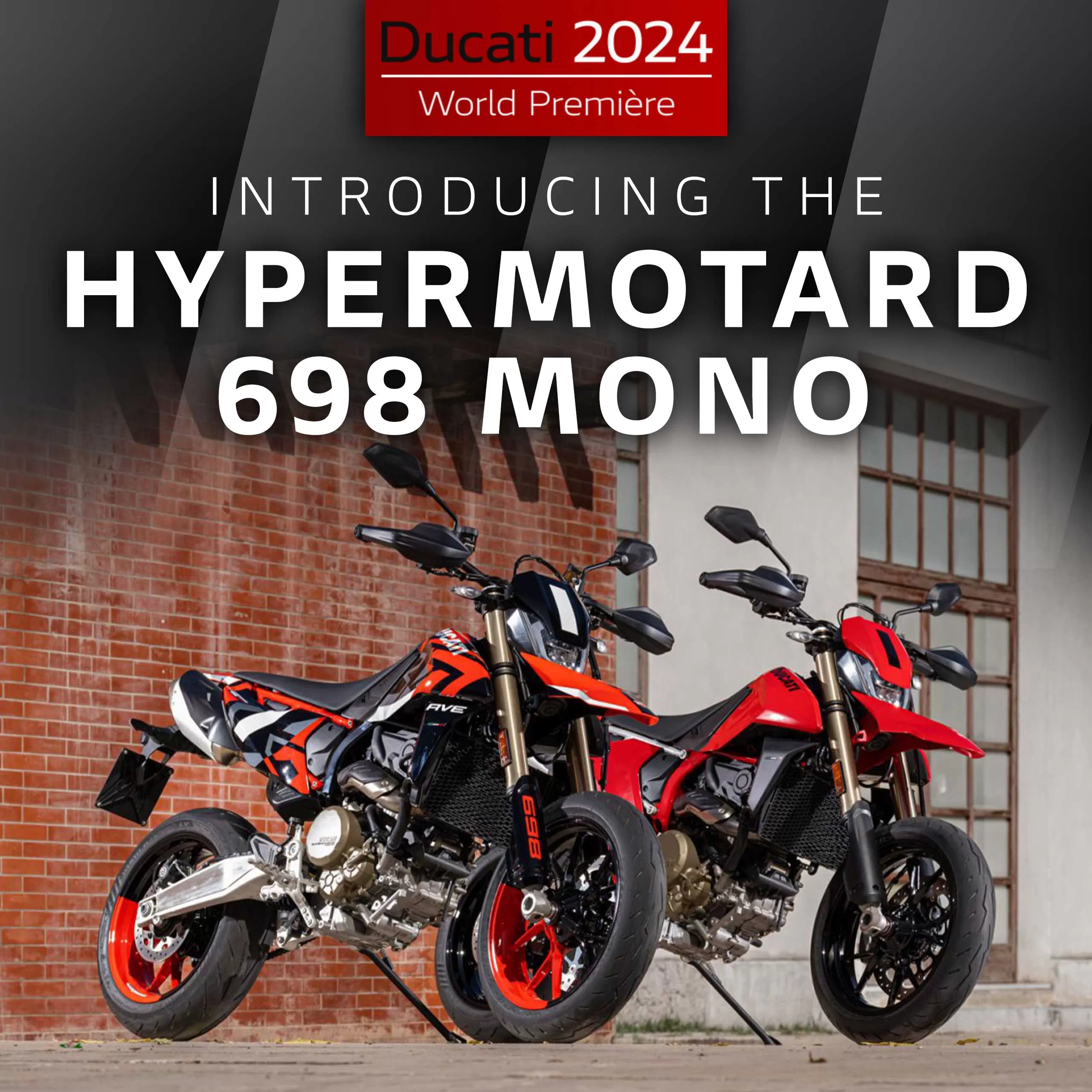 The 2024 Ducati Hypermotard 698 Mono