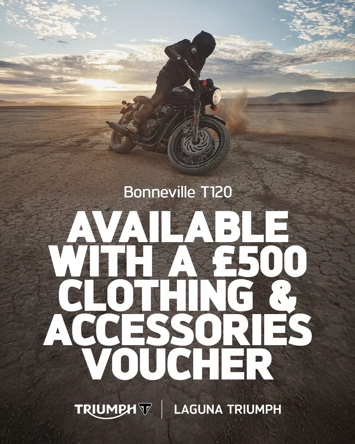 Bonneville T120 /AVAILABLE WITH A £500 CLOTHING & ACCESSORIES VOUCHER