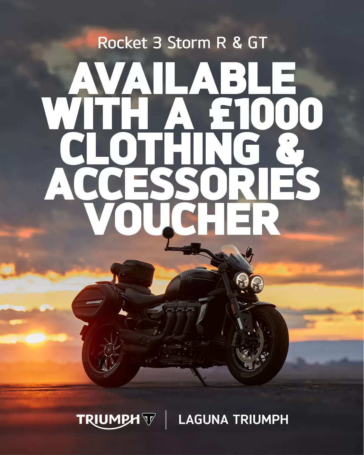Rocket 3 Storm R & GT / AVAILABLE WITH A £1000 CLOTHING & ACCESSORIES VOUCHER