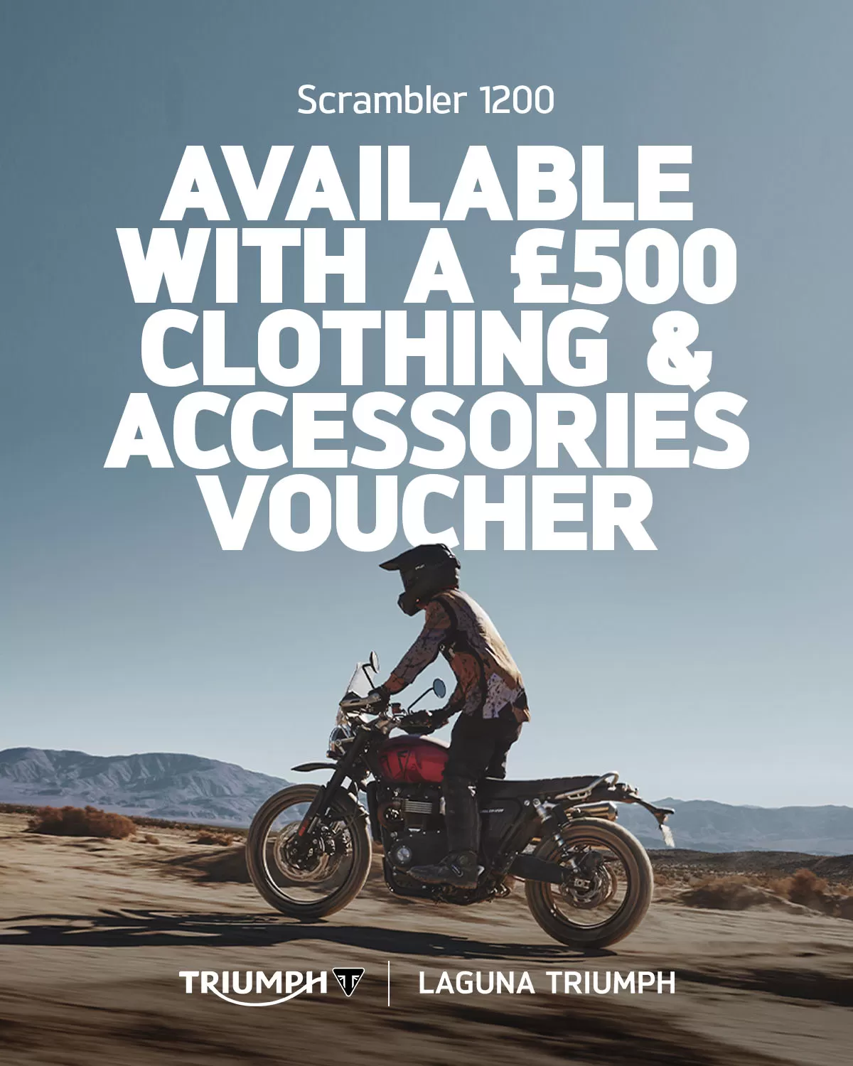 Scrambler 1200 / AVAILABLE WITH A £500 CLOTHING & ACCESSORIES VOUCHER
