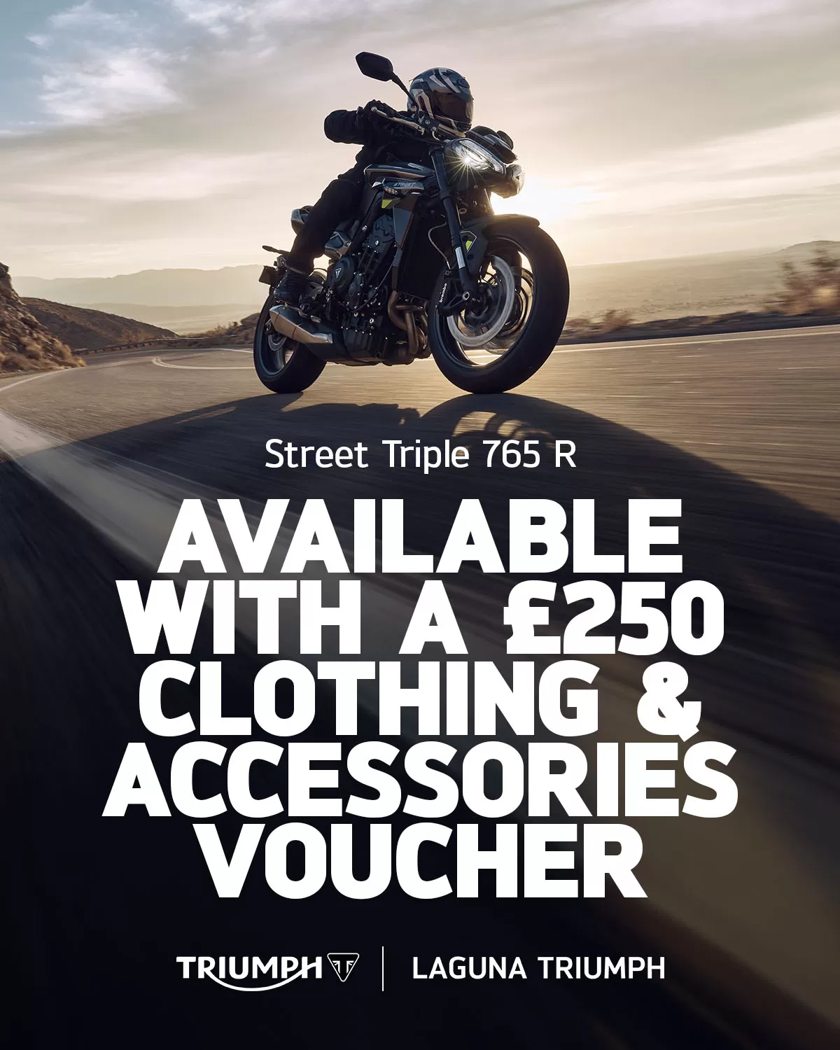 Street Triple 765 R / AVAILABLE WITH A £250 CLOTHING & ACCESSORIES VOUCHER