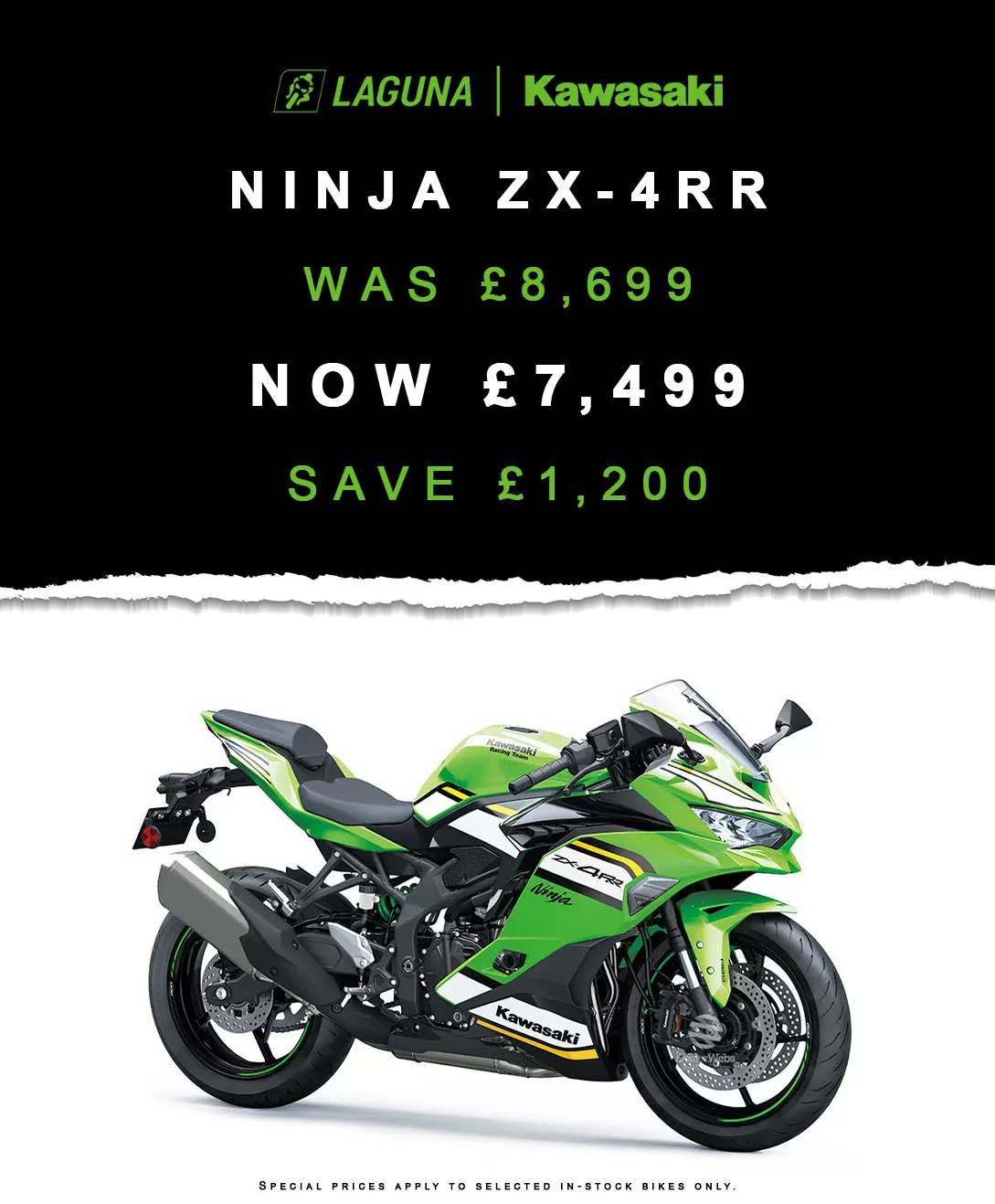 Laguna Kawasaki Ex-Demo Bike Sale
