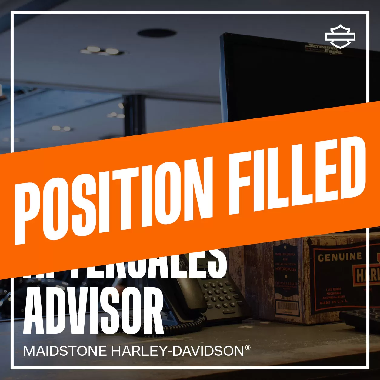 Maidstone Harley-Davidson Motorcycle Salesperson Vacancy
