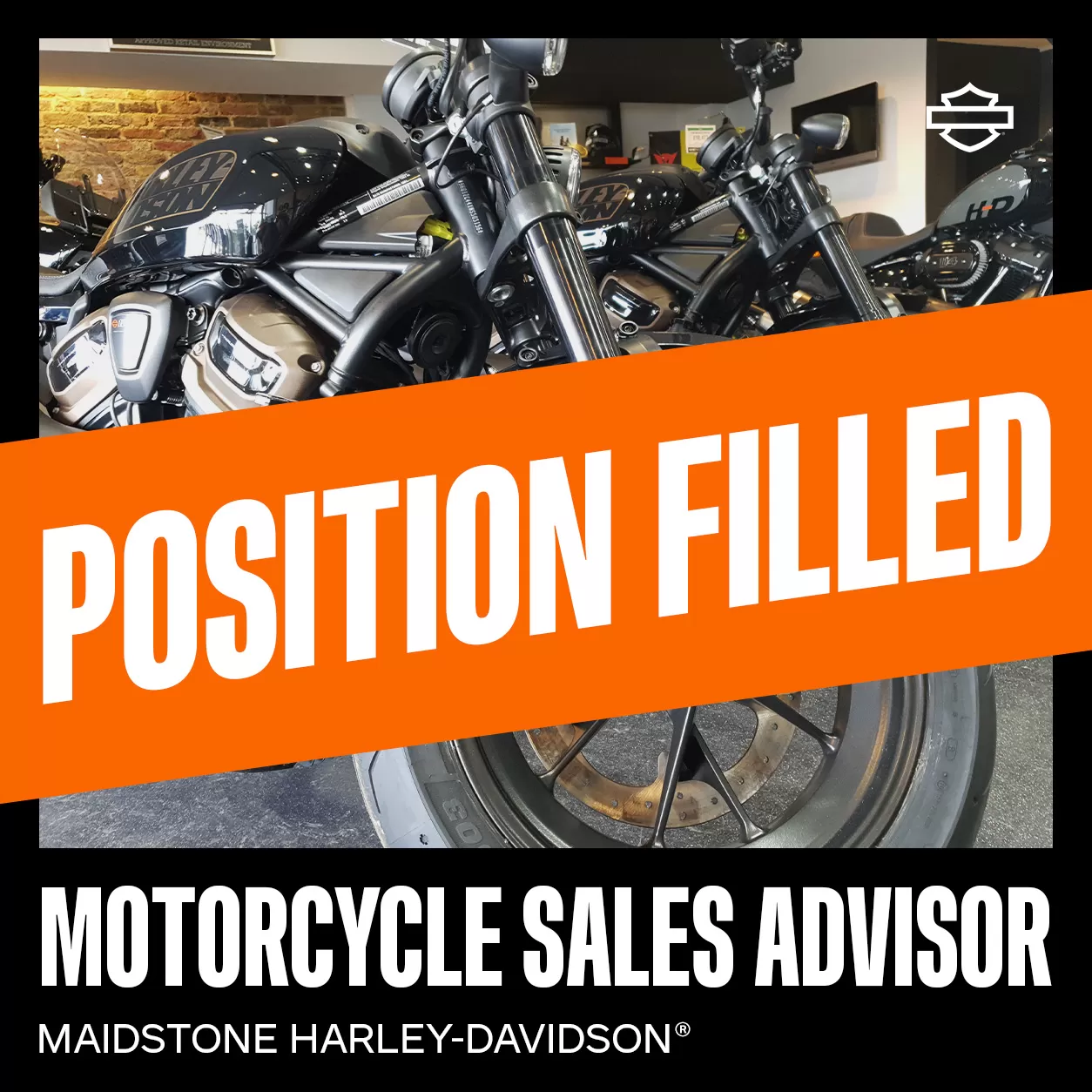 Maidstone Harley-Davidson Motorcycle Sales Advisor Vacancy