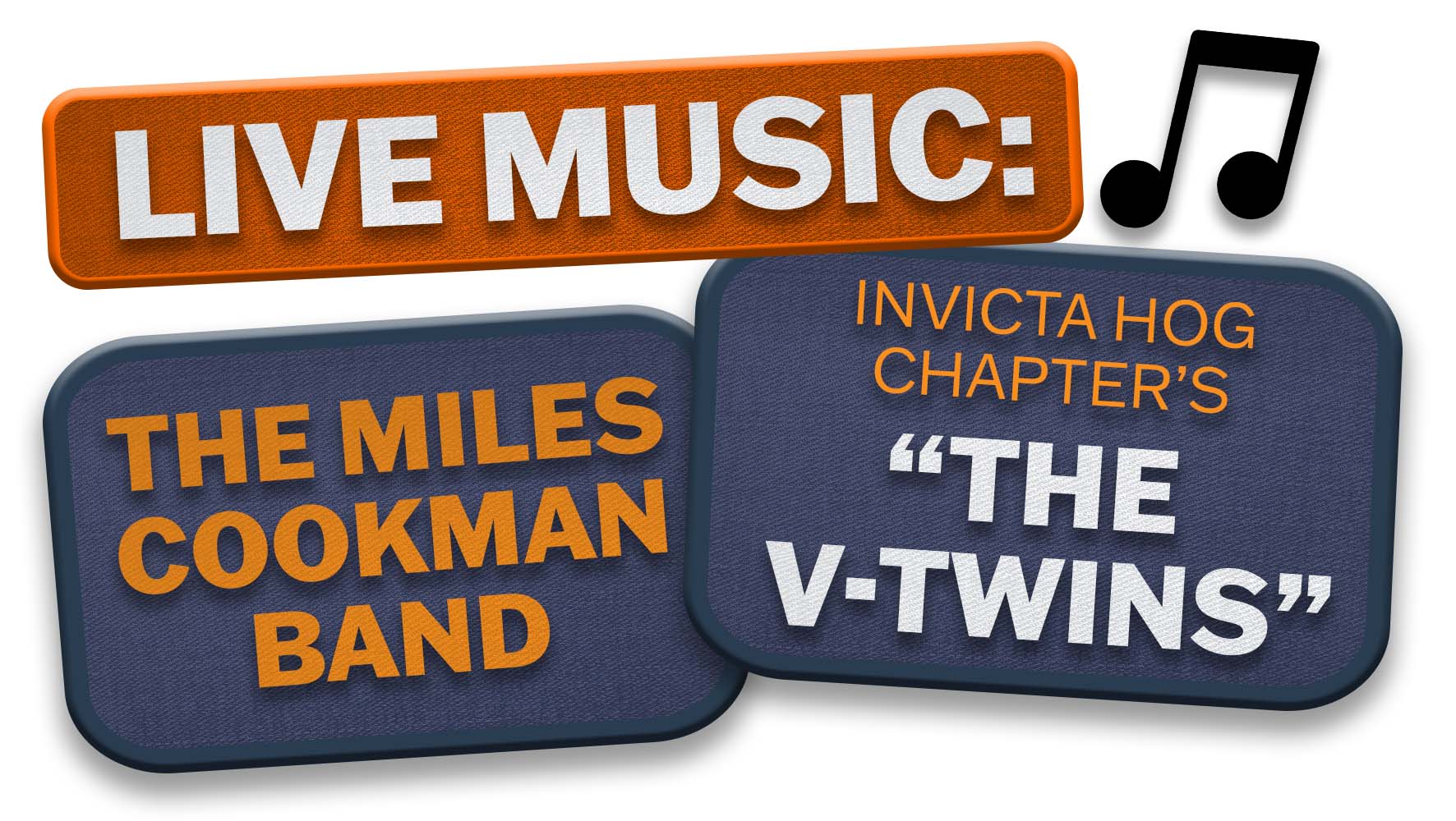 Live music from The Miles Cookman Band and the Invicta HOG Chapter's The V-Twins at Maidstone Harley-Davidson's 1st July Summer BBQ