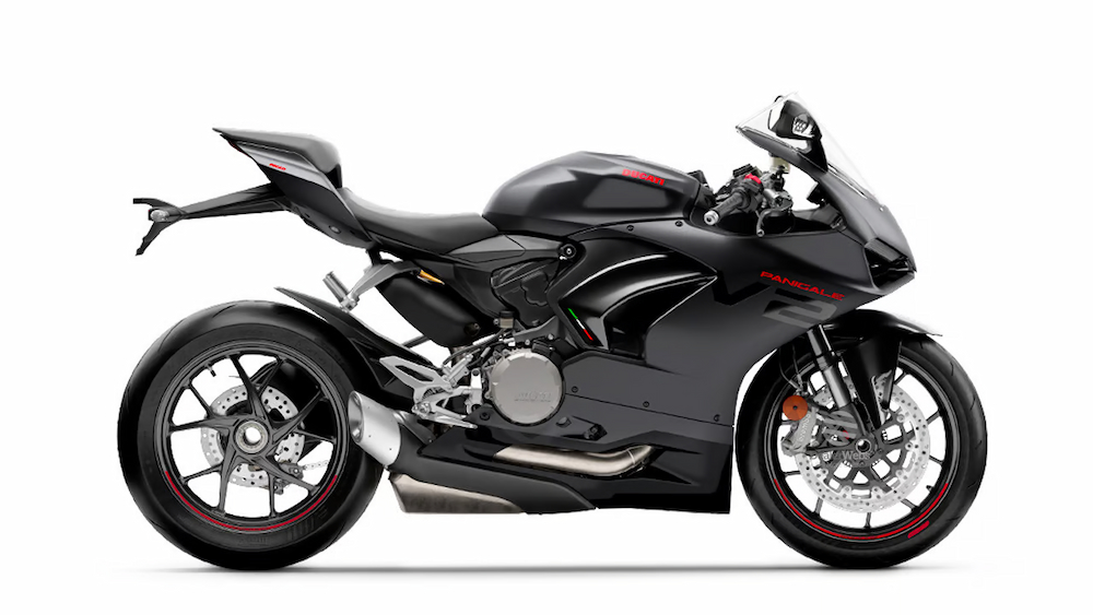 The Ducati Panigale V2 will now be available in a stealthy Black on Black Livery.