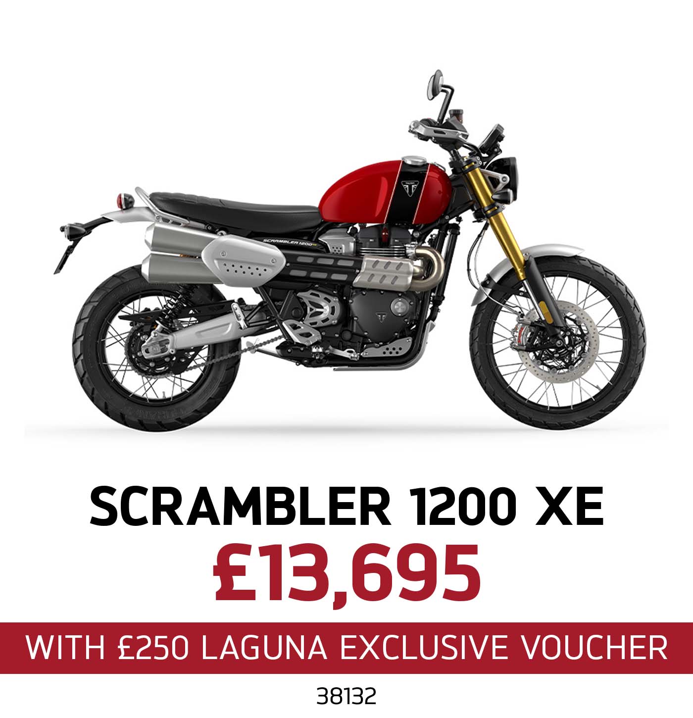 Enjoy £250 towards 1 of 3 fantastic options with your new Triumph motorcycle, only at Laguna Triumph in Ashford and Maidstone.