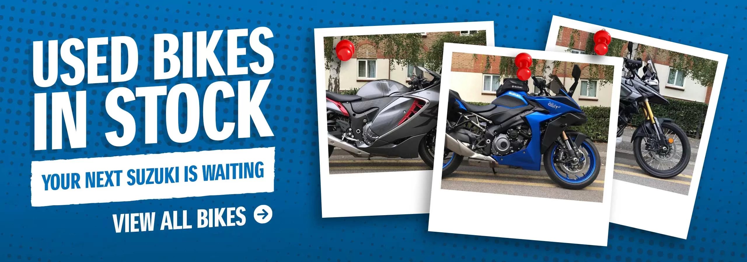 Used Suzuki Motorcycles in stock at Laguna Motorcycles in Maidstone