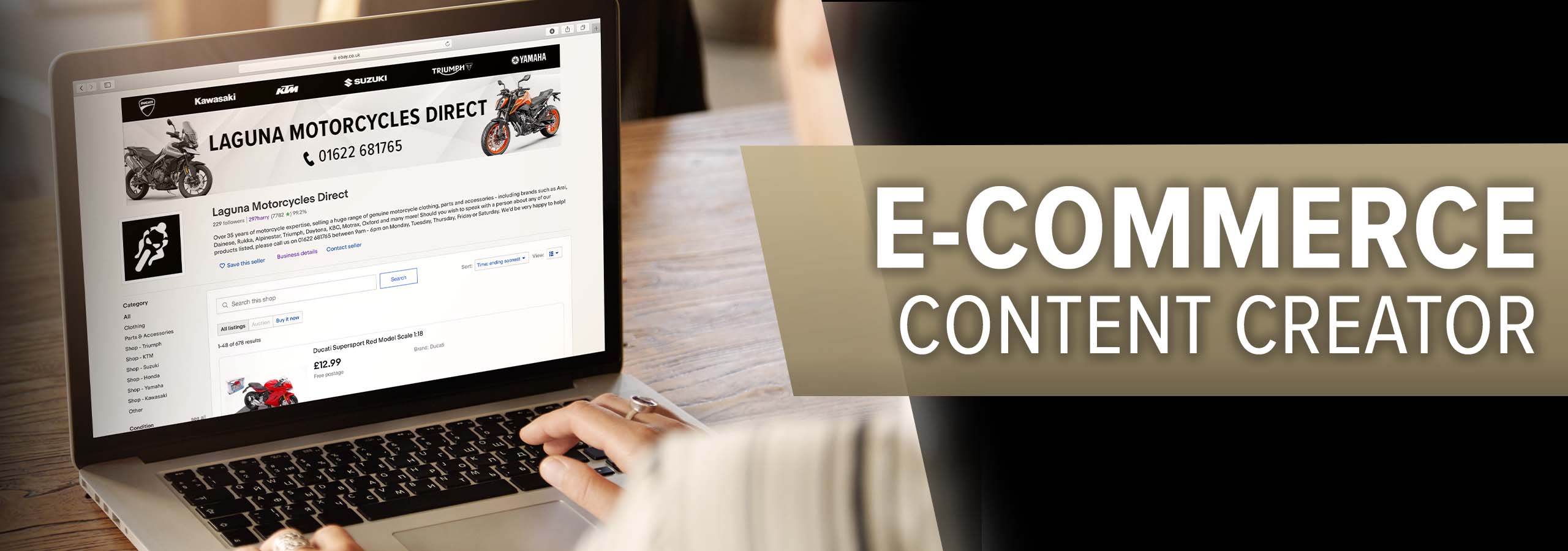 Laguna Motorcycles e-Commerce Content Creator job vacancy