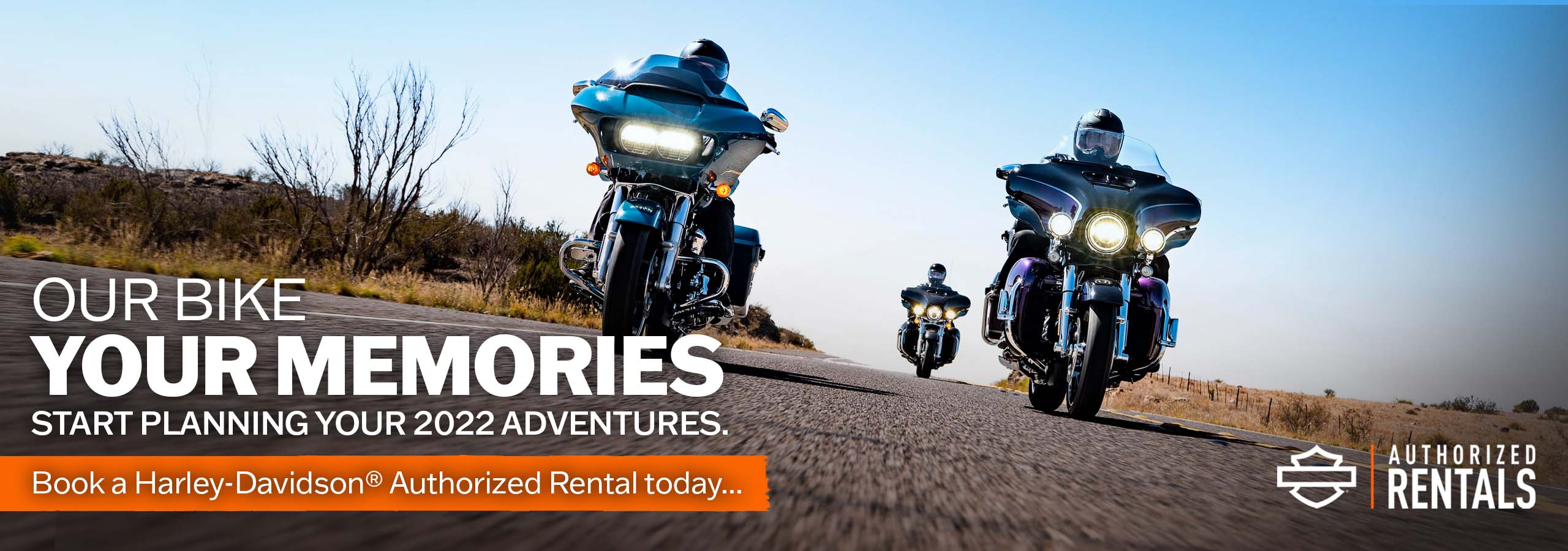 Harley Davidson authorised rentals road trip