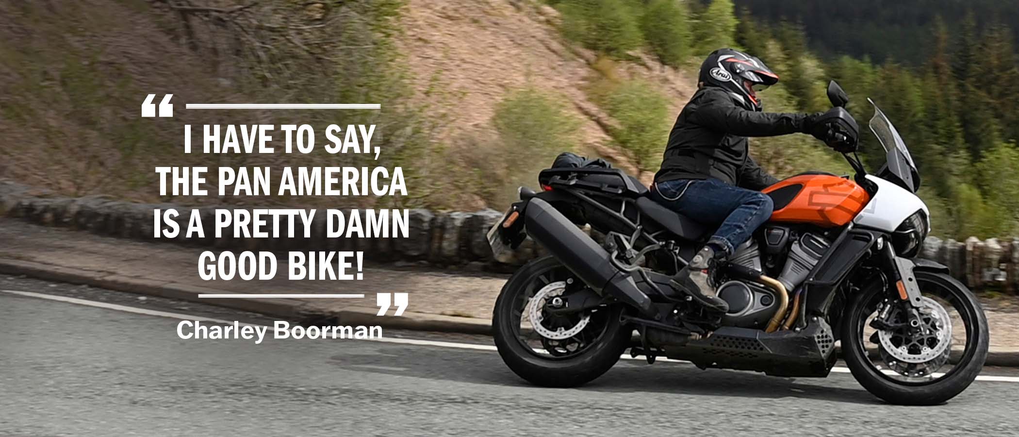 Charley Boorman rides  Harley Davidson Pan America
