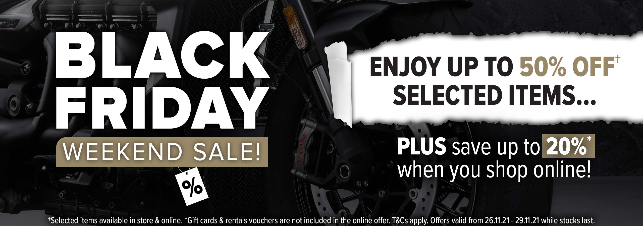Laguna Motorcycles Black Friday Sale