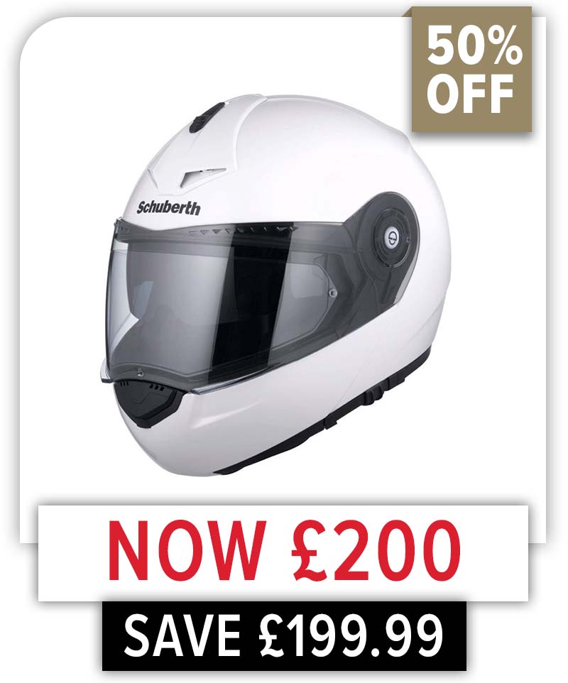 Schuberth C3 Pro Flip-Up White Helmet