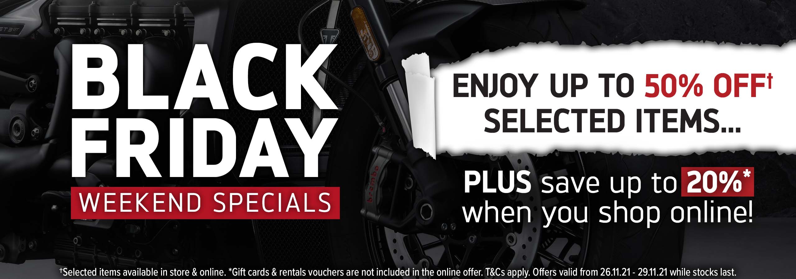 Laguna Triumph Black Friday Weekend Sale