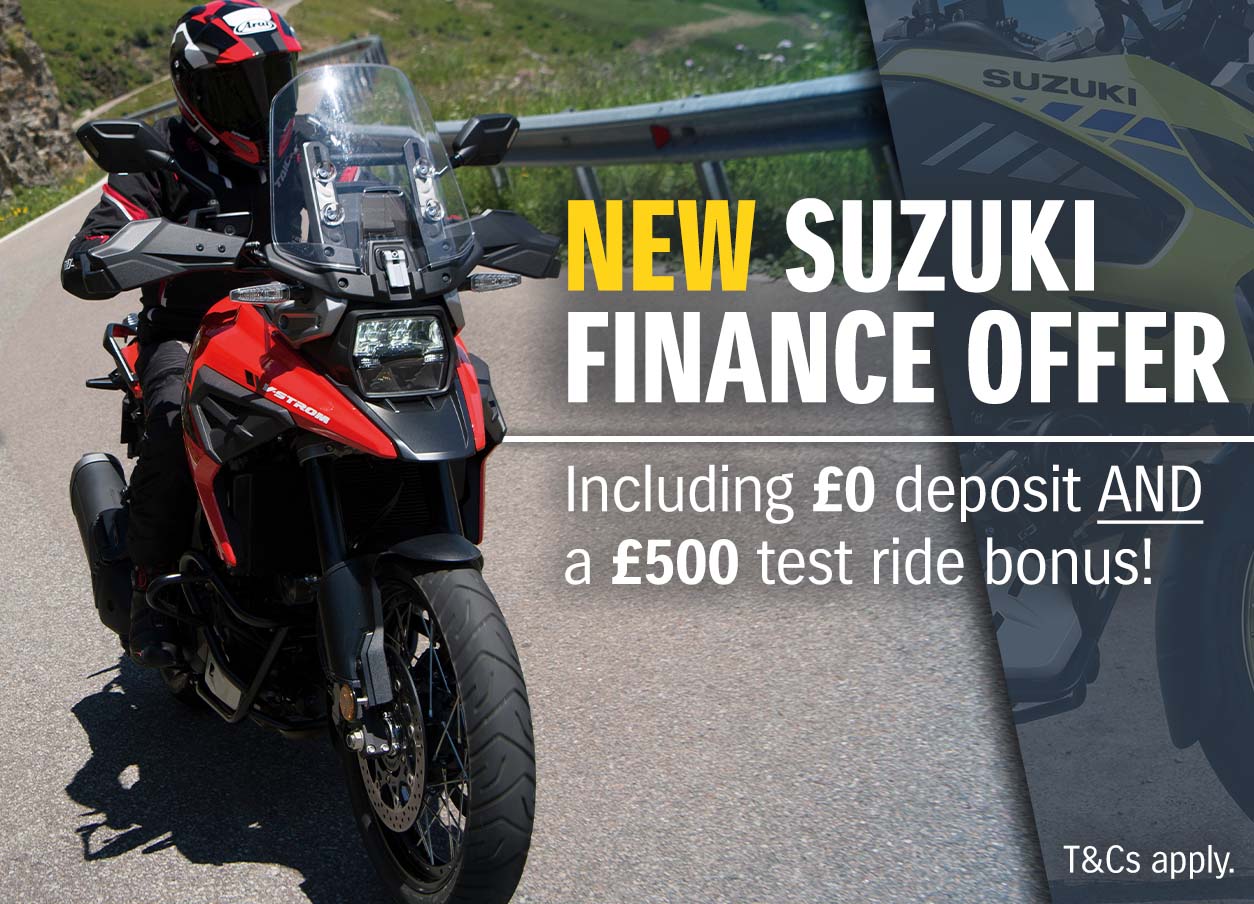 New Suzuki finance offer on selected bikes