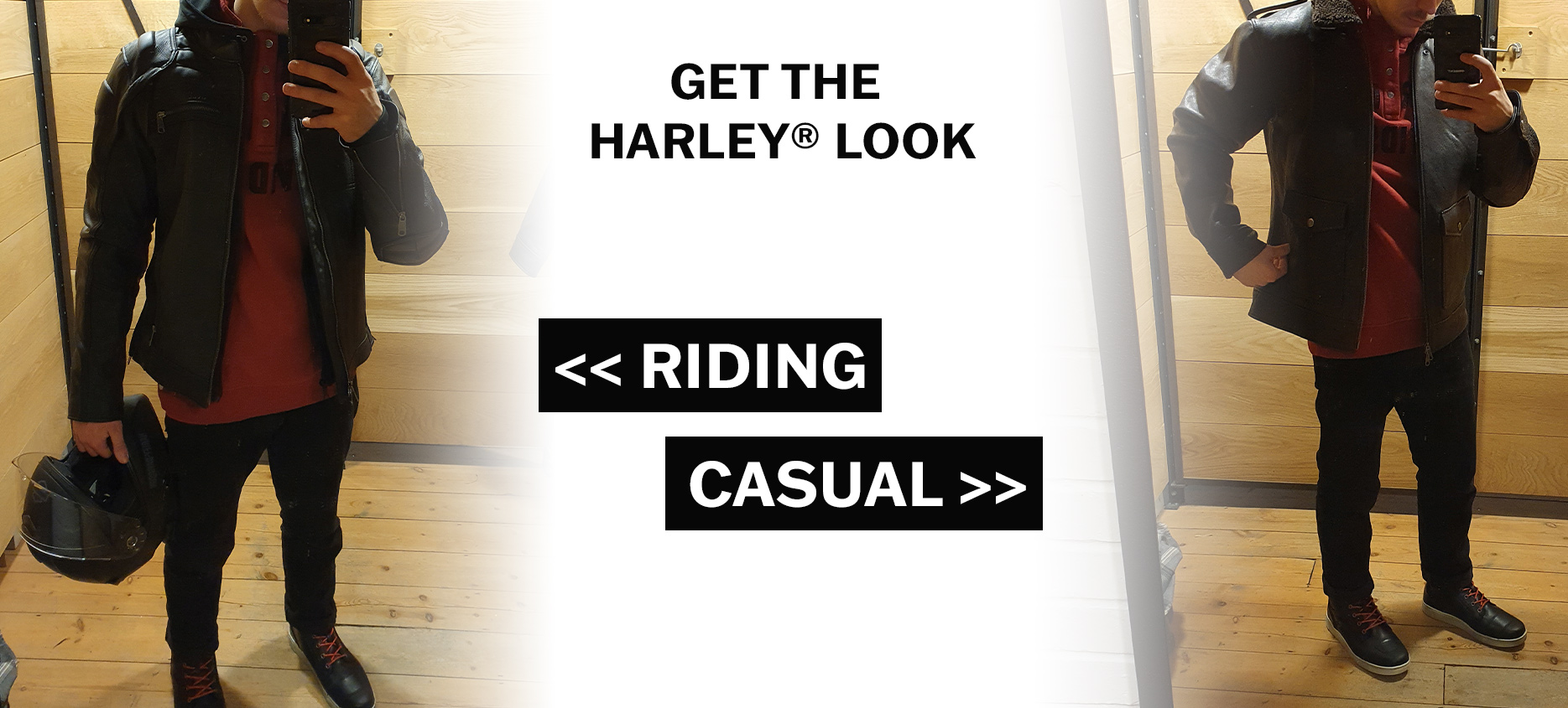 GET THE LOOK - Harley-Davidson Riding and Casual Banner