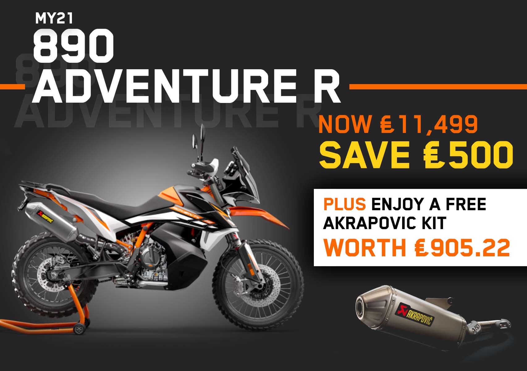 Laguna exclusive offer now available on the KTM 890 Adventure R