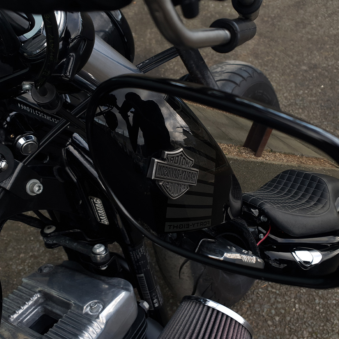 The Harley-Davidson Forty-Eight Sportster - Low profile seat