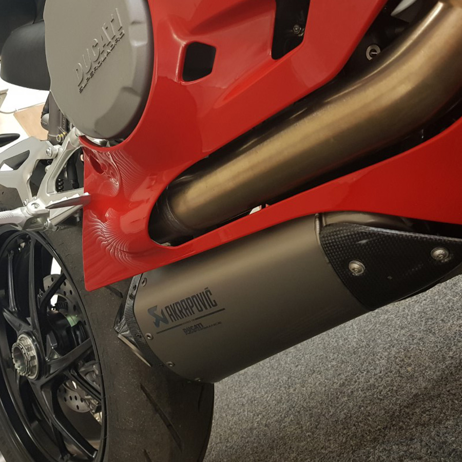 True Heroes Racing - Akrapovic Exhaust Slip on Ducati Panigale