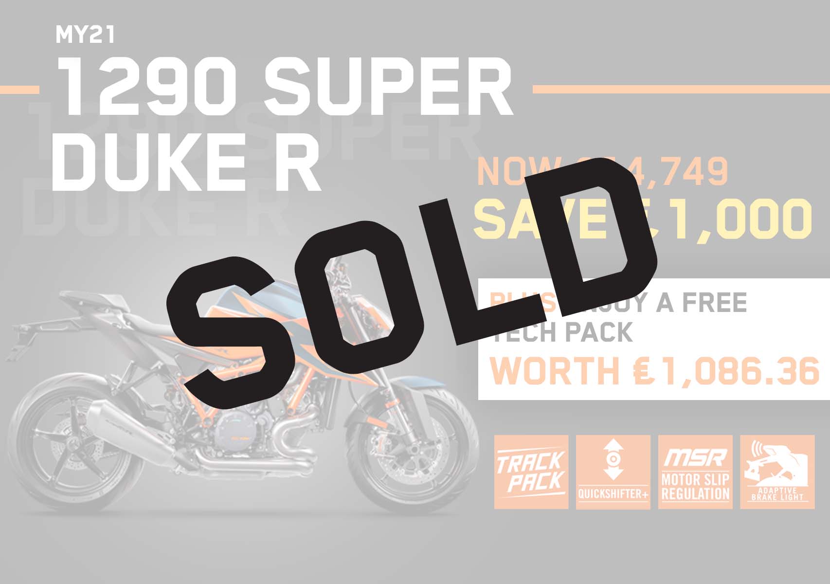 Laguna exclusive offer available on KTM 1290 Super Duke R