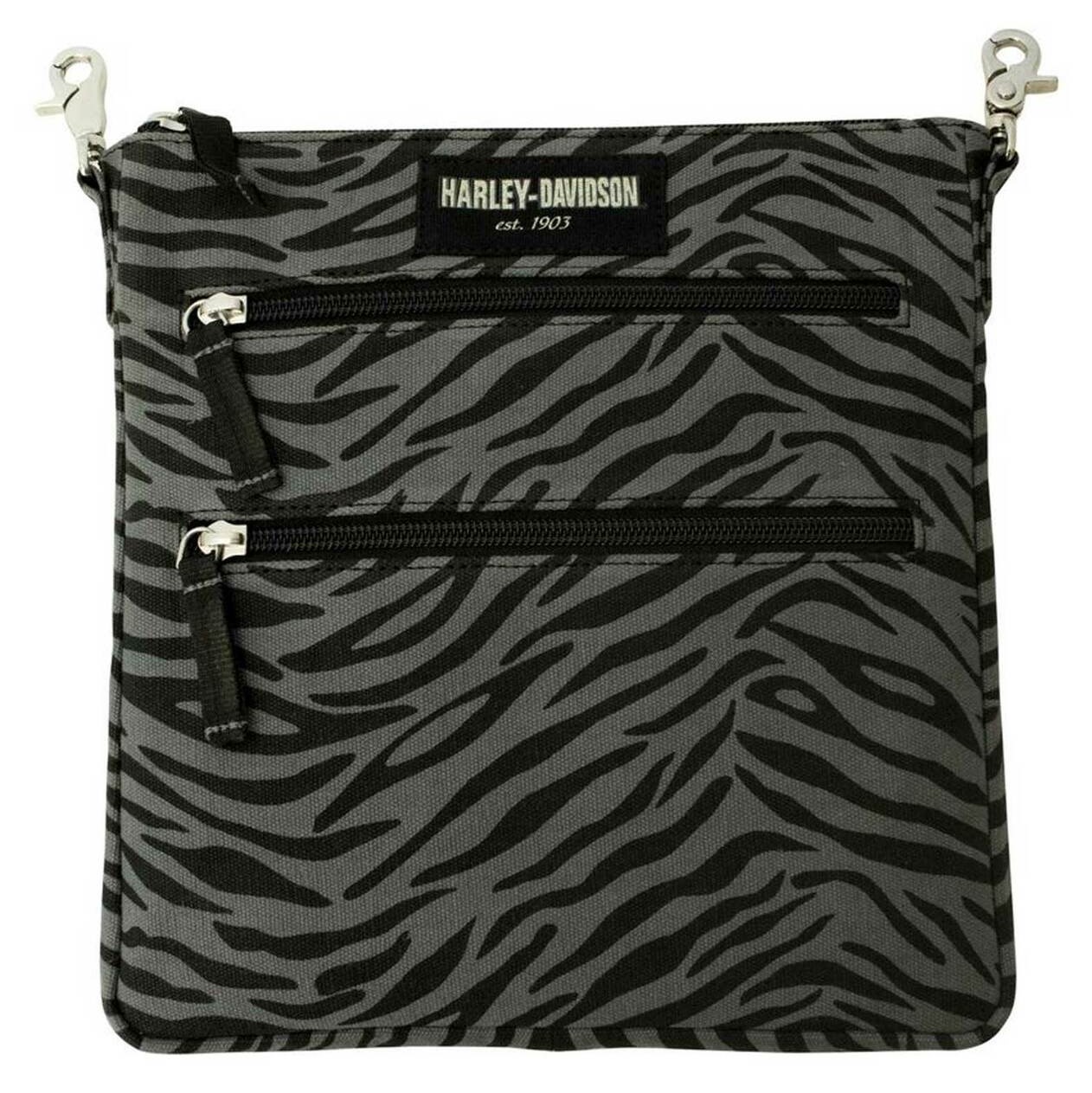 Harley-Davidson zebra print bag