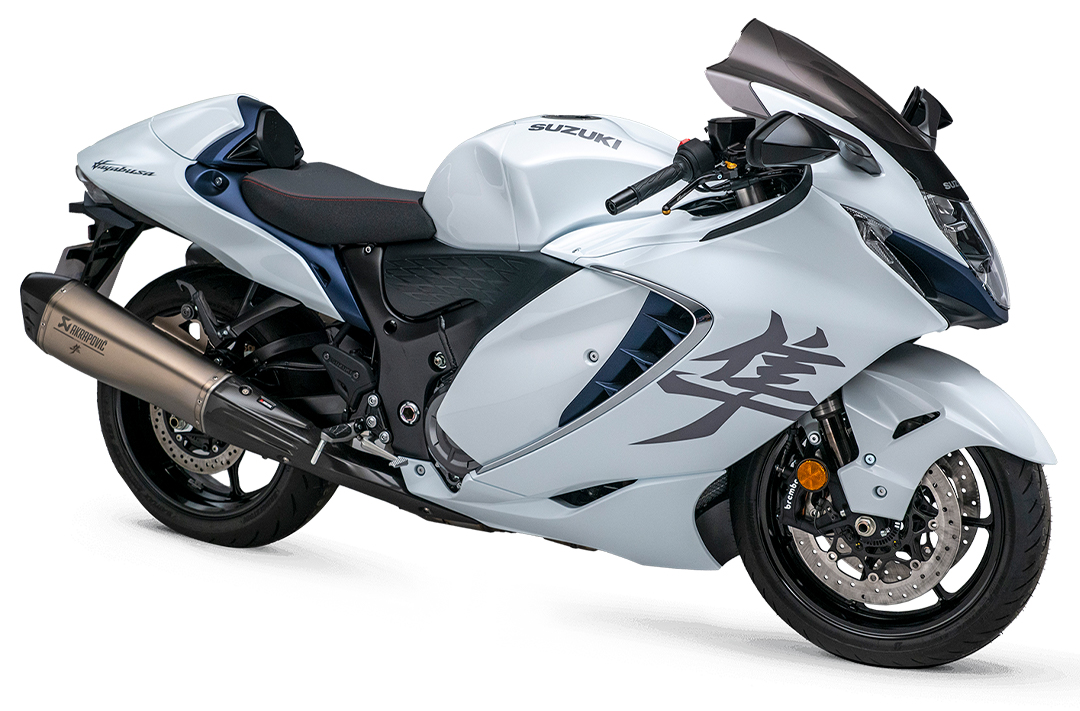 Suzuki Hayabusa Generation 3: Side Profile White