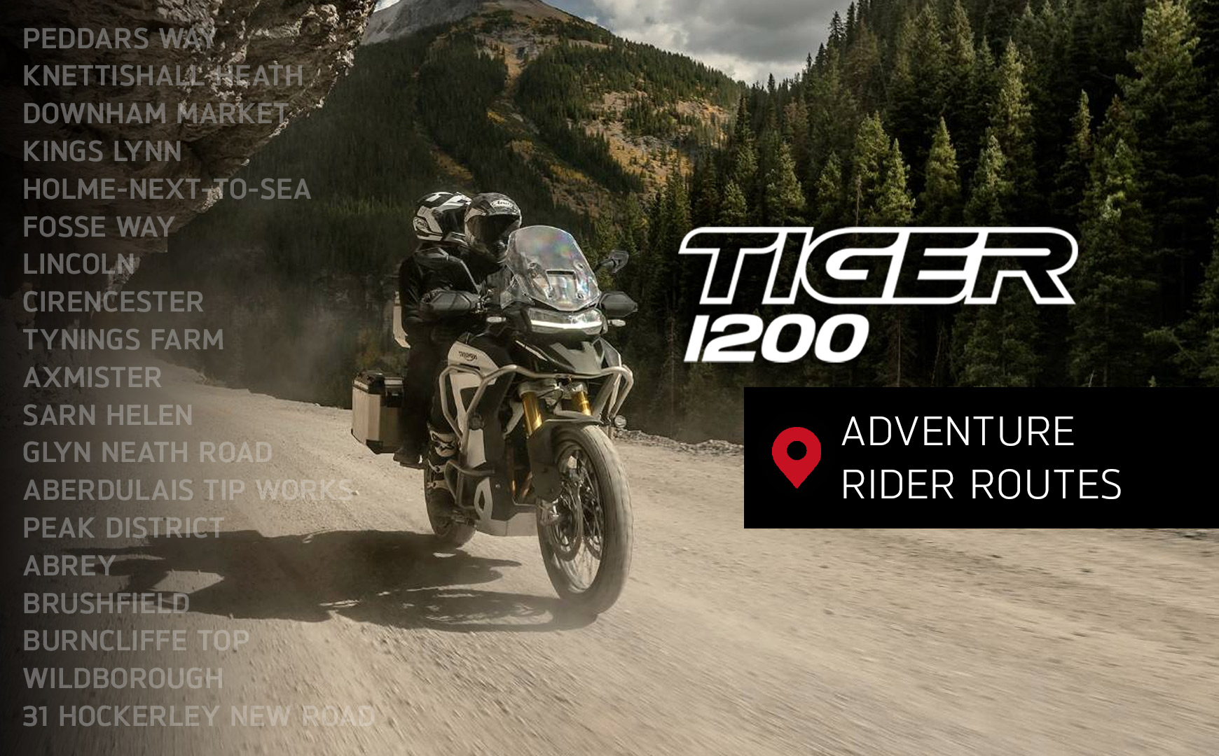 The Tiger 1200 - Rider Routes