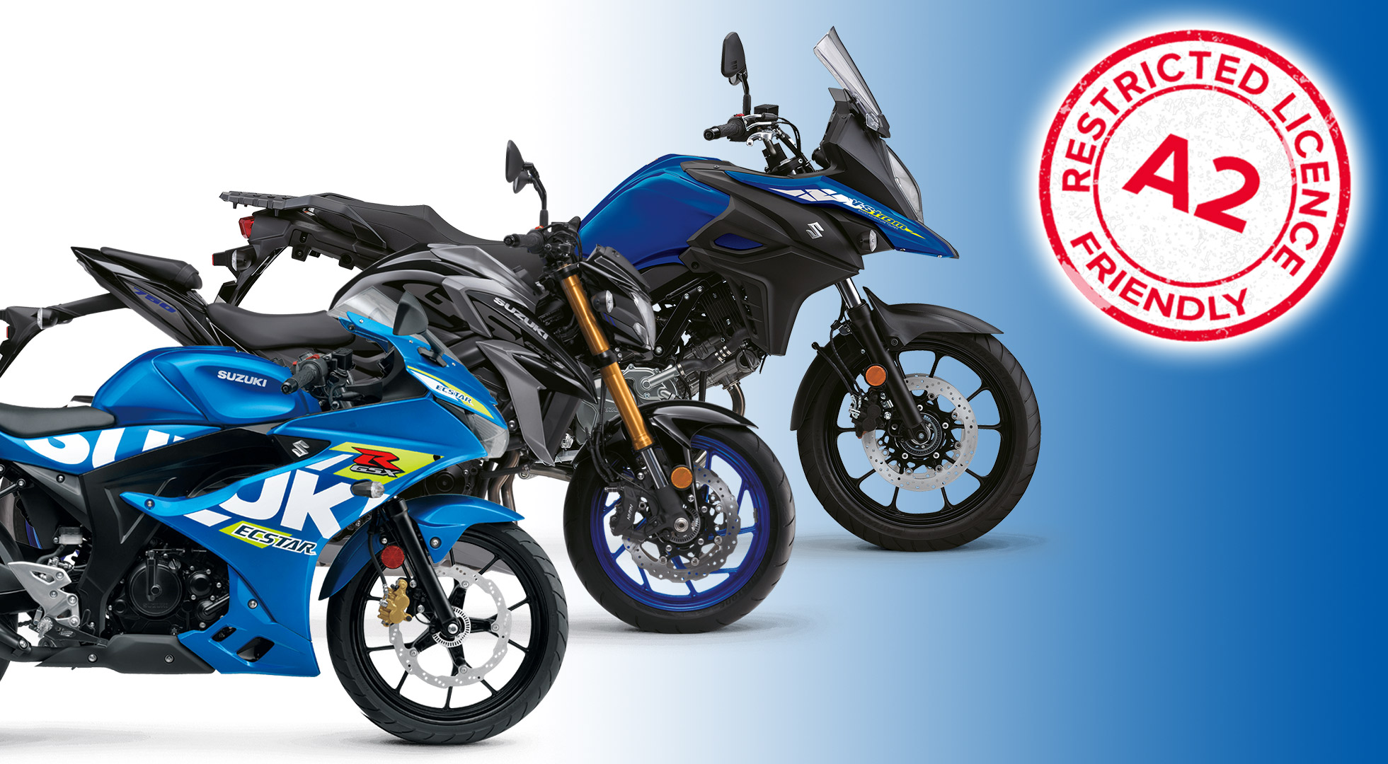 Suzuki - A2 Licence Friendly Models Banner