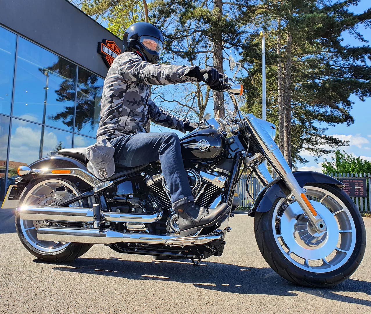 Get the Look - May Harley-Davidson Fatboy