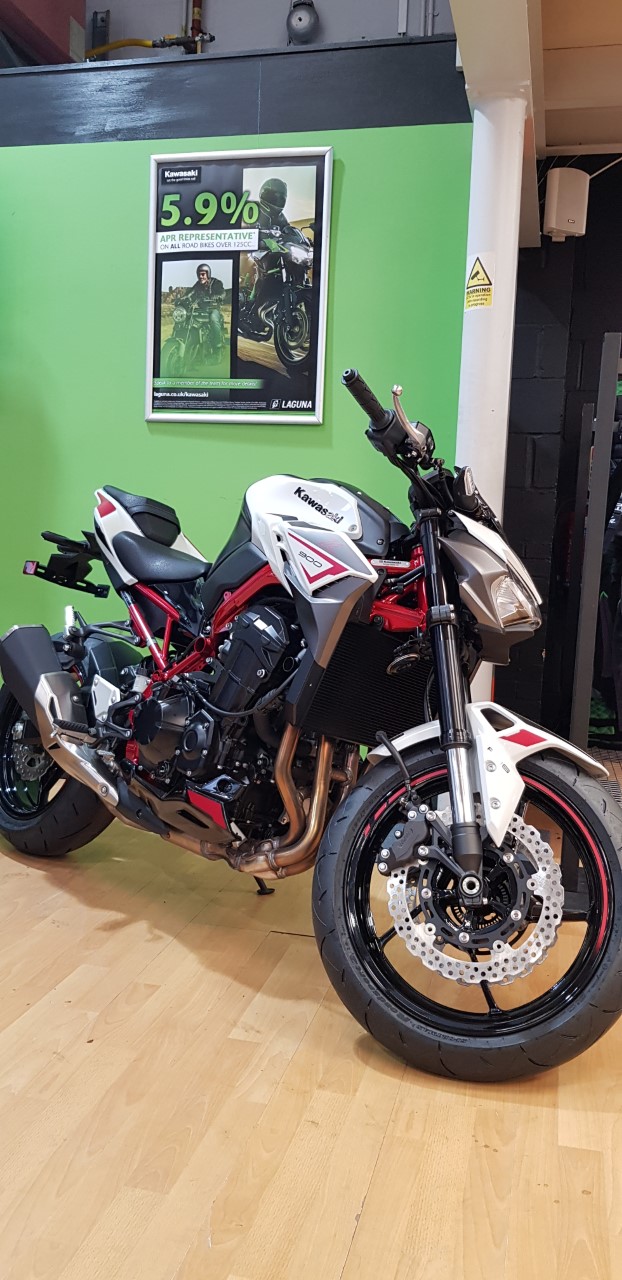 Kawasaki Z900 at Laguna Motorcycles in Ashford