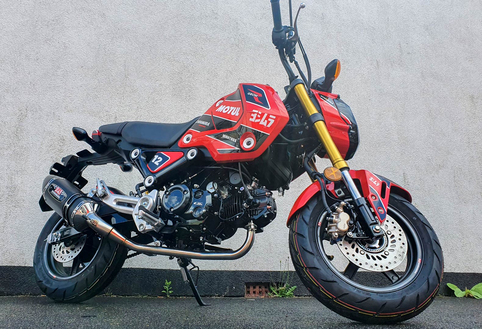 The new Honda MSX Grom with Yoshimura accessories