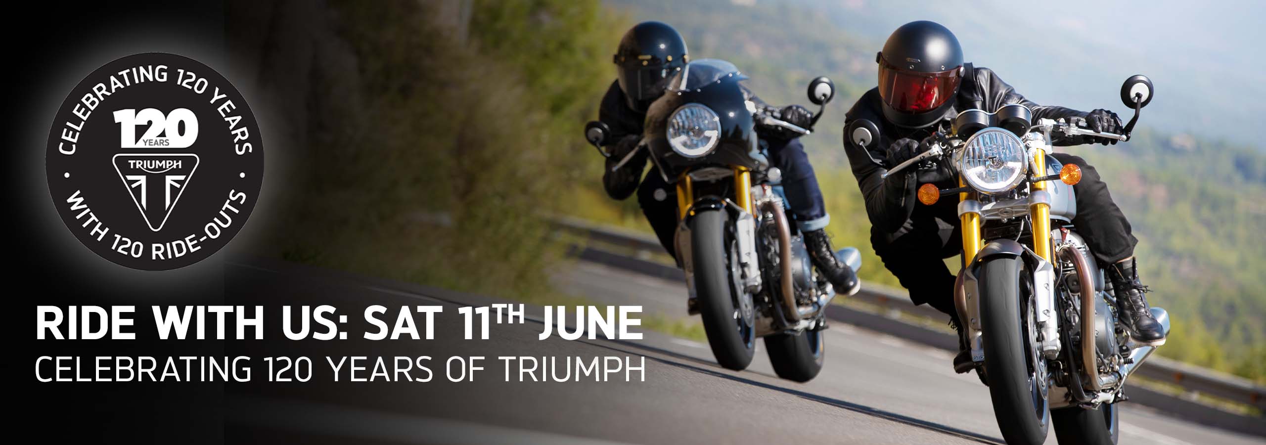 Triumph 120 Year Anniversary Ride Out on Saturday 11th June