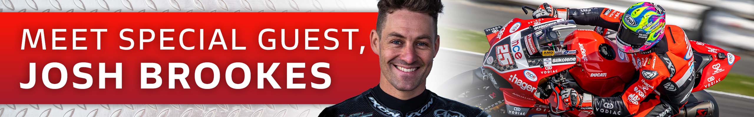 Join us at our Laguna Ducati Summer Celebration Event on Saturday 30th July and meet extra special guest, Josh Brookes!