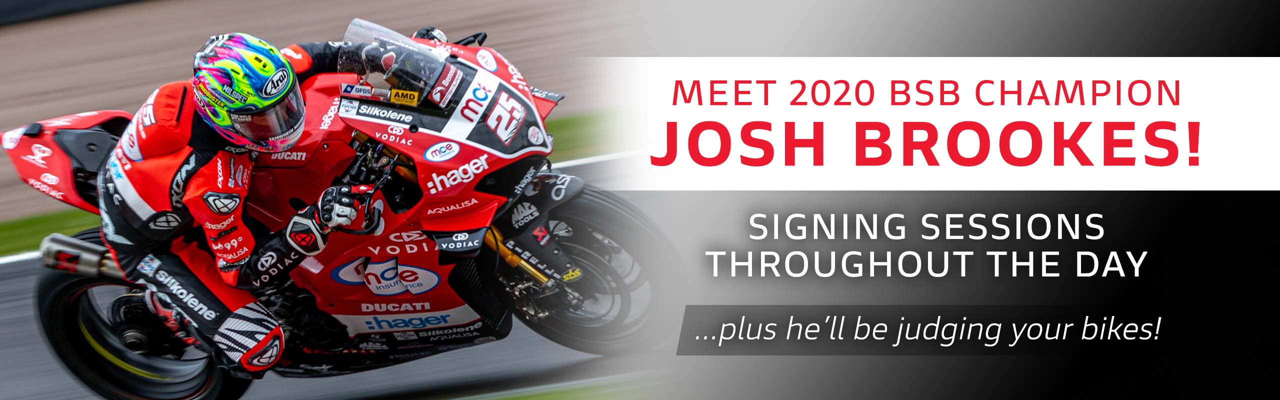 Join us at our Laguna Ducati Summer Celebration Event on Saturday 30th July and meet our extra special guest, Josh Brookes!