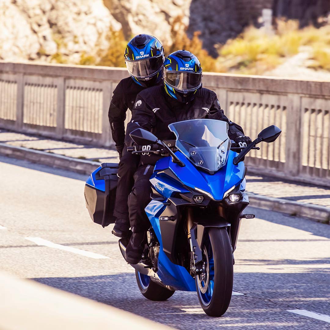 The all-new Suzuki GSX-S1000GT riding shot