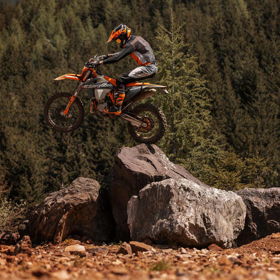 The KTM 300 EXC in action
