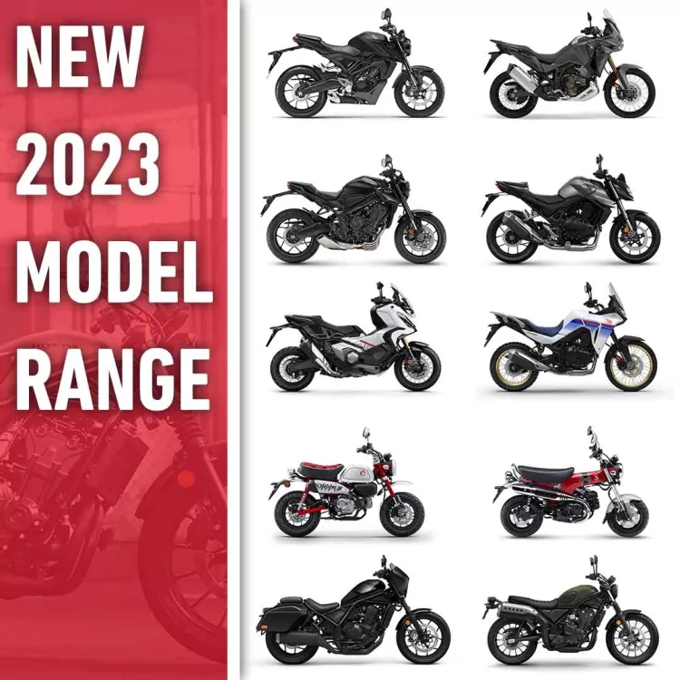 Honda motorcycles all on sale models