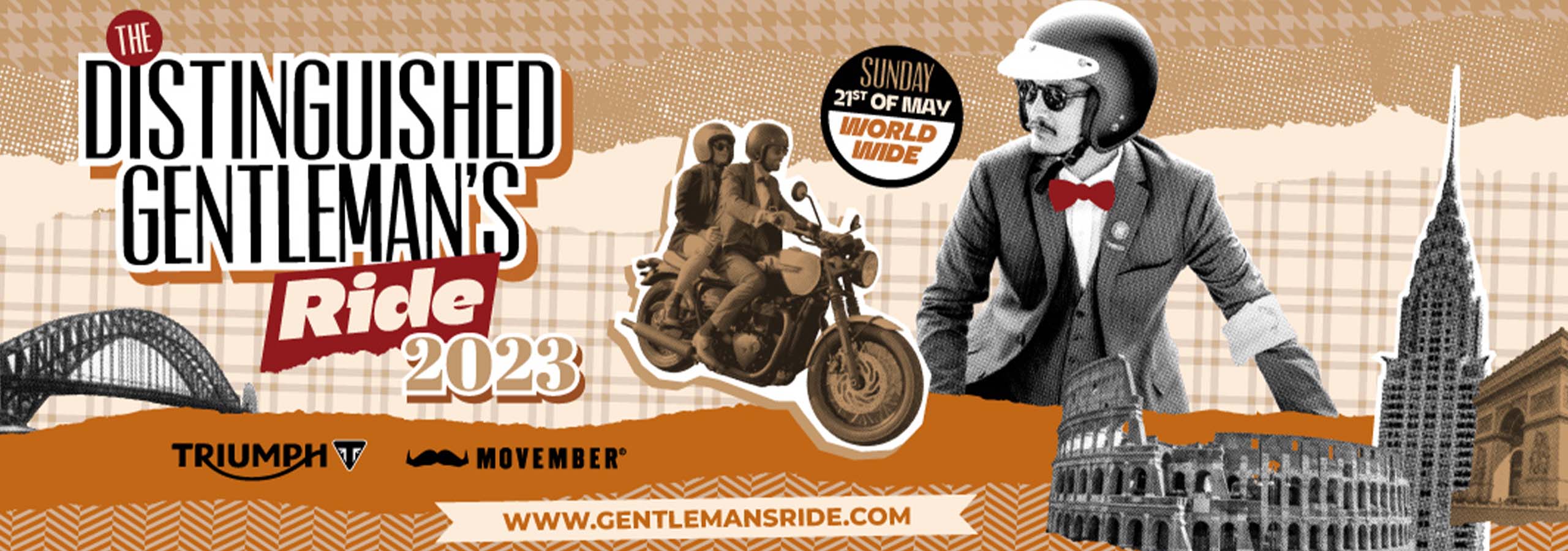 Ride with us for the 2023 Distinguished Gentleman's Ride 2023 at our BRAND NEW Laguna Triumph store in Aylesford, Maidstone