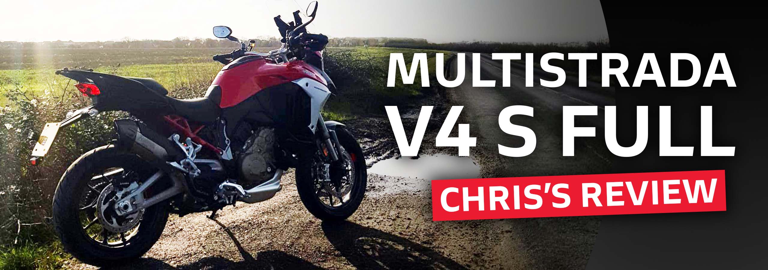 Chris reviews the Ducati Multistrada V4 S Full at Laguna Motorcycles in Ashford