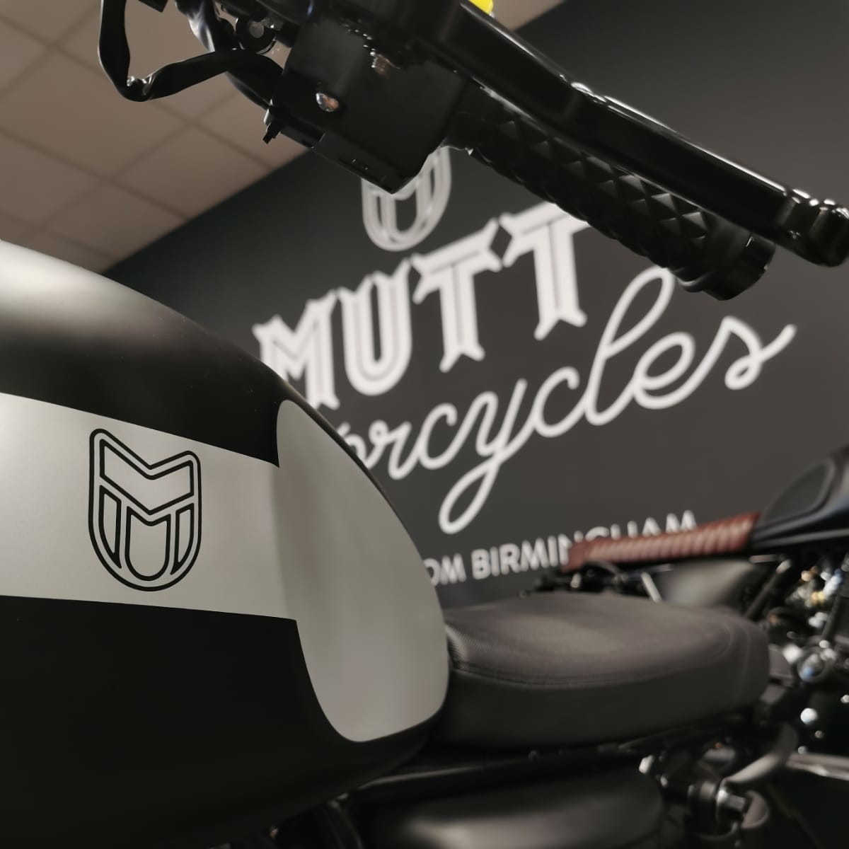 Brand new Mutt Motorcycles area in our showroom at Laguna Motorcycles in Maidstone