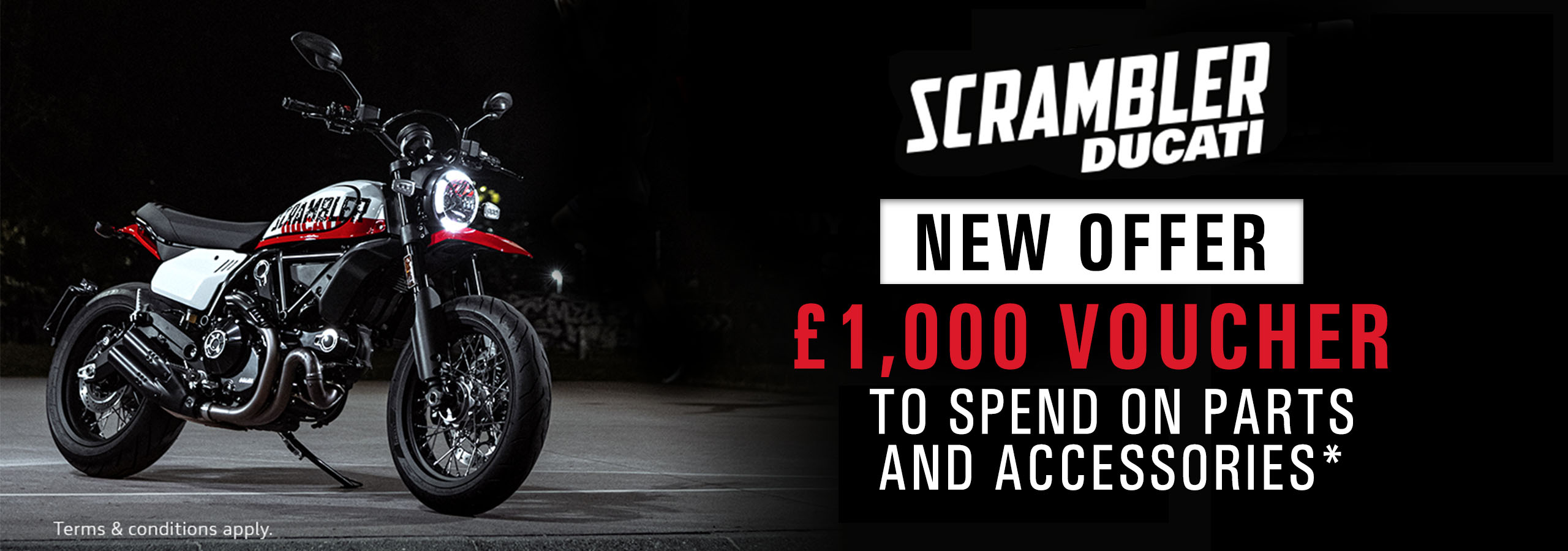 New Ducati Urban Motard Offer available at Laguna Motorcycles in Ashford