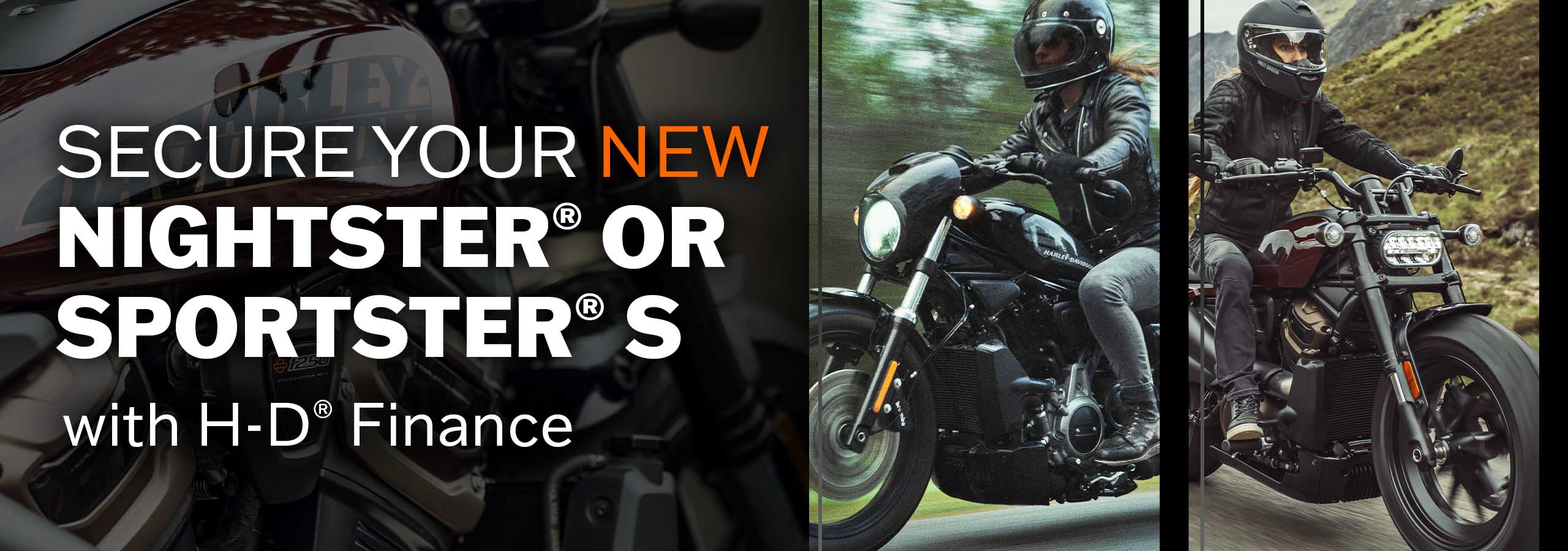 The Nightster and Sportster S available at Maidstone Harley-Davidson with monthly payments on H-D Finance