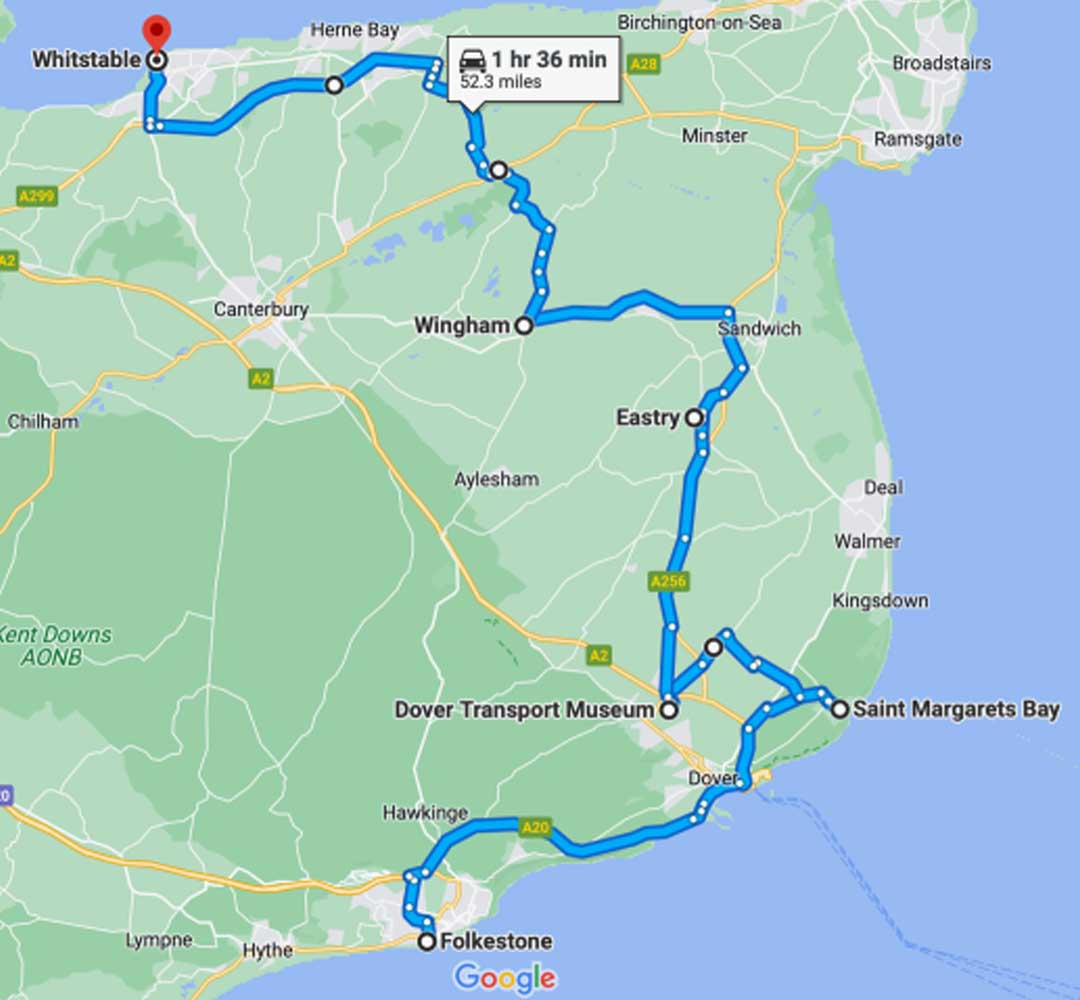 The Motorbike Show ride route