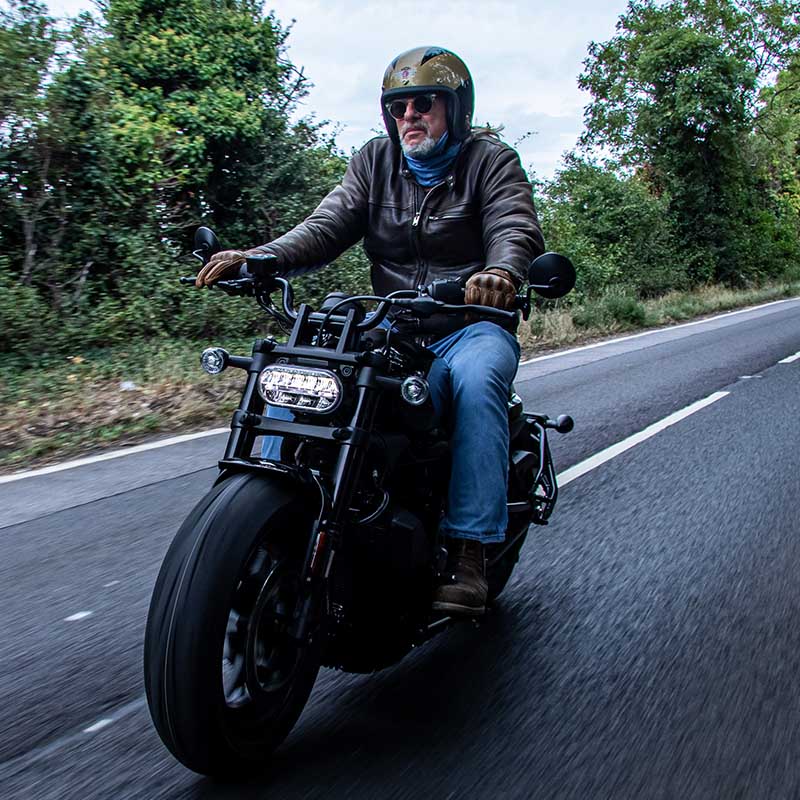 Henry Cole riding the Sportster® S