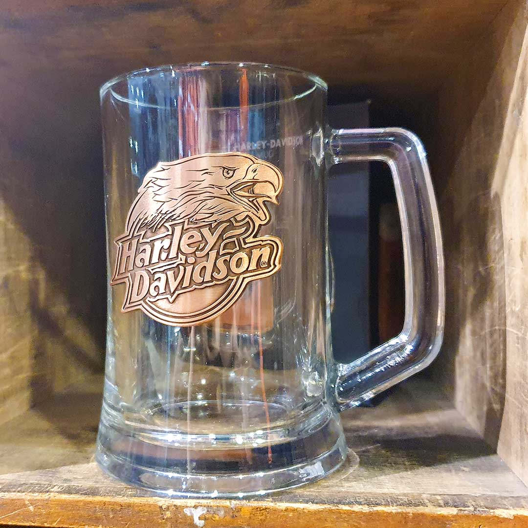 Harley-Davidson Eagle mug on shelf
