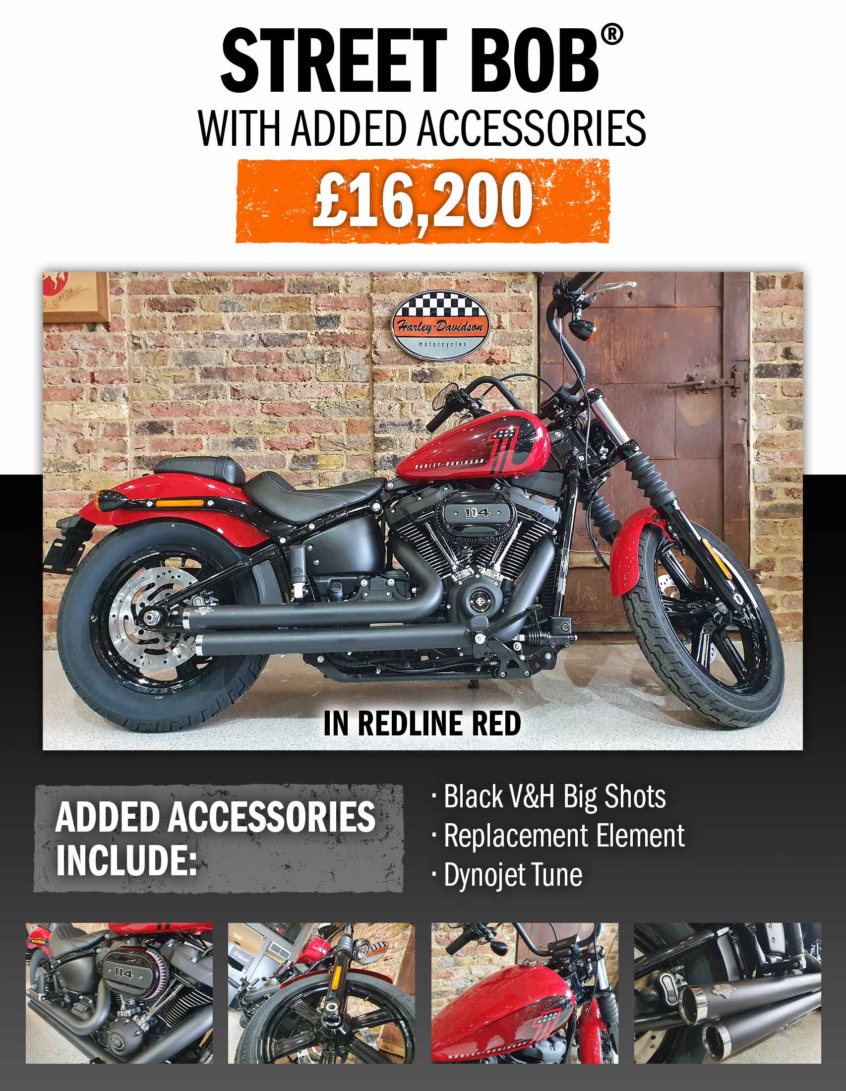 Street Bob Maidstone Harley-Davidson Exclusive End of Season Offer 2022