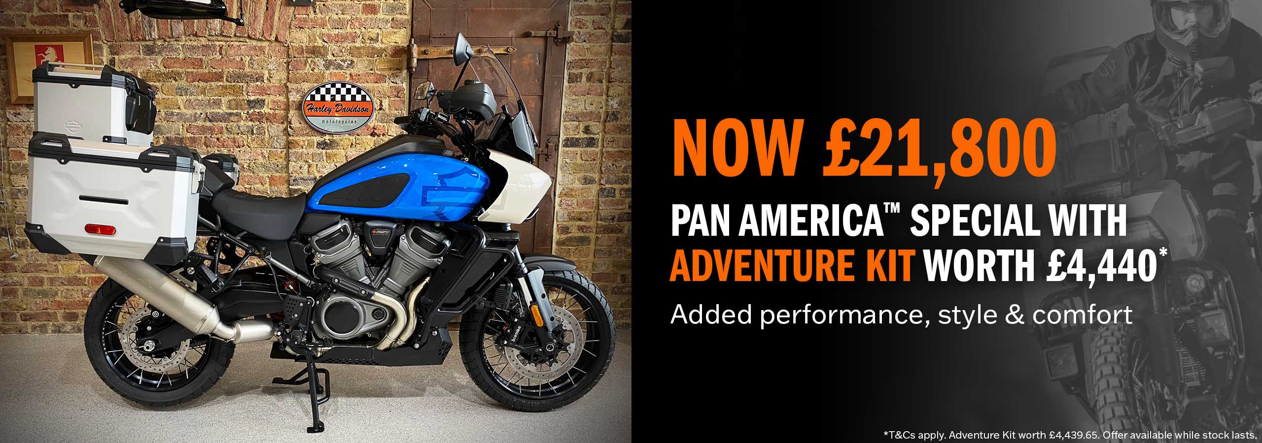 Pan America 1250 Special with Adventure Kit available at Maidstone Harley-Davidson