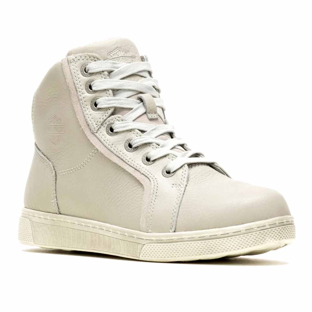 Light Grey Leather Mackey CE Boots